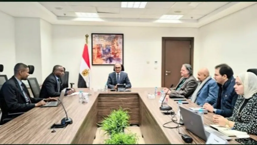 اجتماع الوفدين السوداني والمصري