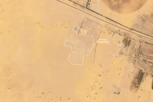 صورة لمخيم العفاض بالولاية الشمالية في السودان يوم 29 ديسمبر الجاري (Planet Labs PBC)