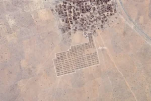 صور مخيم "قرني" بولاية شمال دارفور غربي السودان يوم 14 ديسمبر الماضي (Planet Labs PBC)