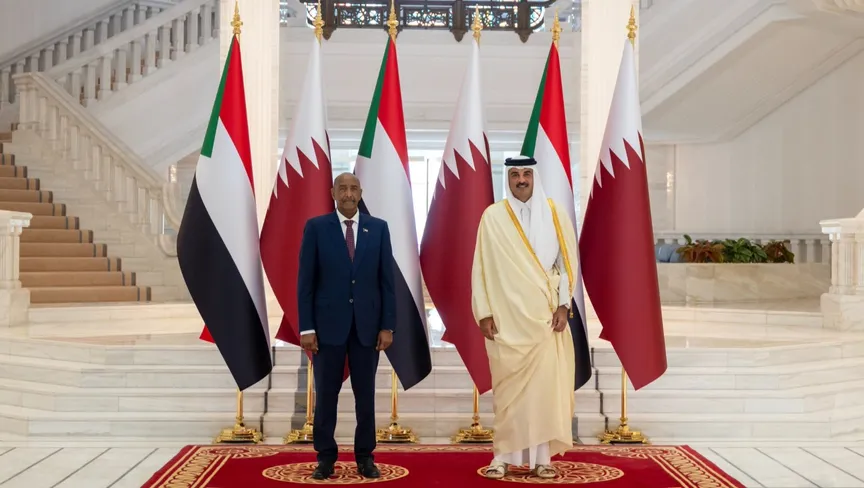 البرهان وامير قطر الشيخ تميم