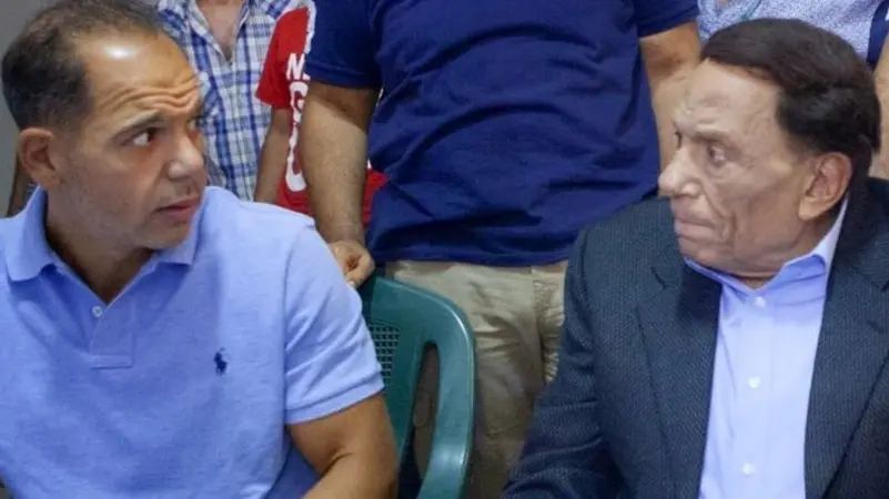 عادل إمام مع نجله رامي