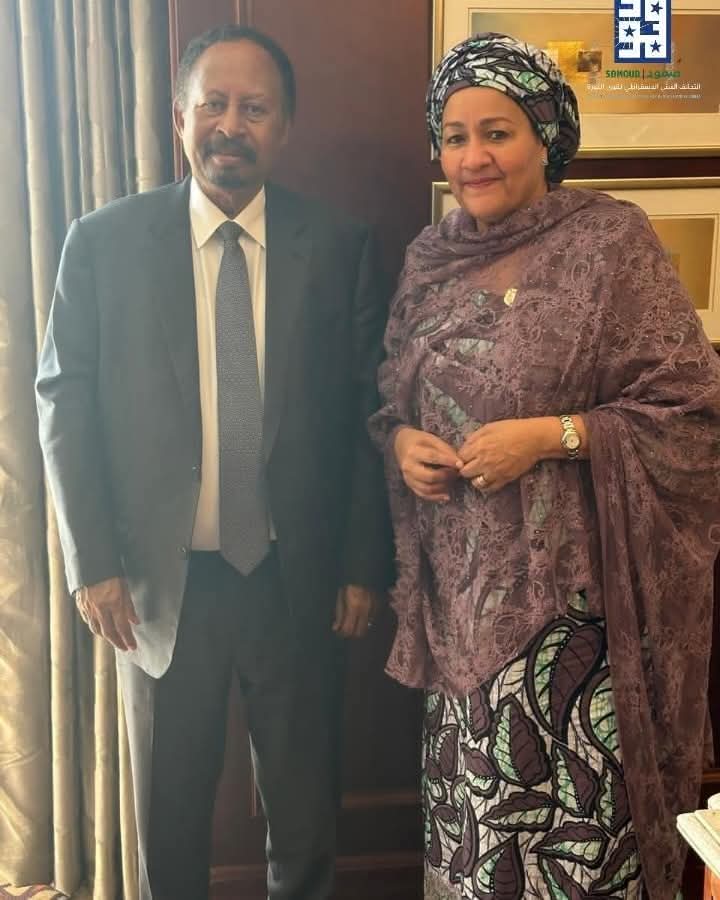 حمدوك يلتقي نائبة الأمين العام للأمم المتحدة