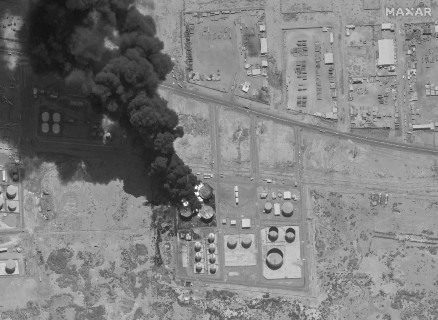 استهداف محطة وقود بورتسودان